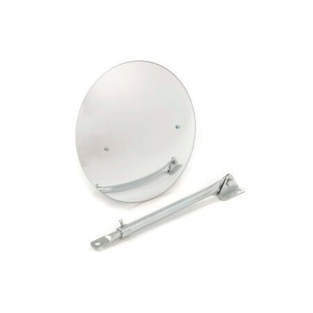 Vision Metalizers Round Acrylic Convex Mirror W/Plastic Back, Indoor, 12" Dia., 160 176; Viewing Angle IC1200-OLD